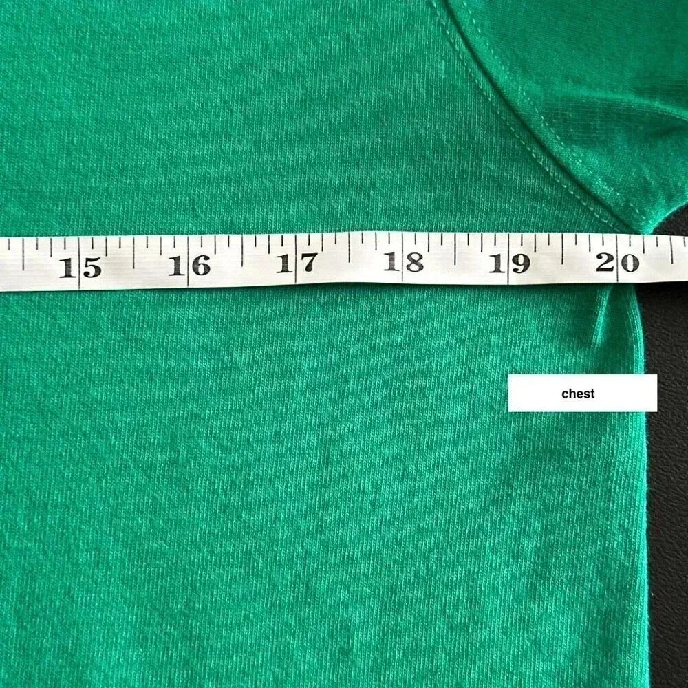 Champion Shirt Mens M/L Green Faded Embroidered Logo Casual Basic Summer Tee‎ - Picture 10 of 11